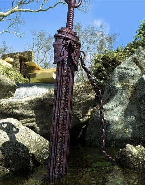 杨过的玄铁重剑被重铸后除了倚天剑和屠龙刀外 还有两件宝贝传承下来了